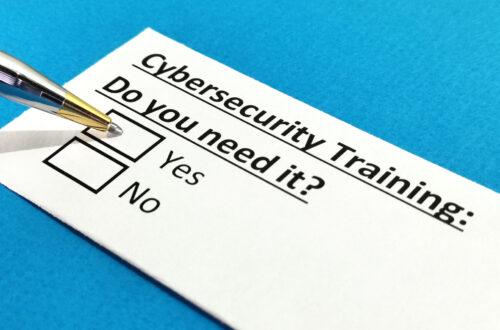 Ausschnitt eines Fragebogens zum Cybersicherheitstraining
